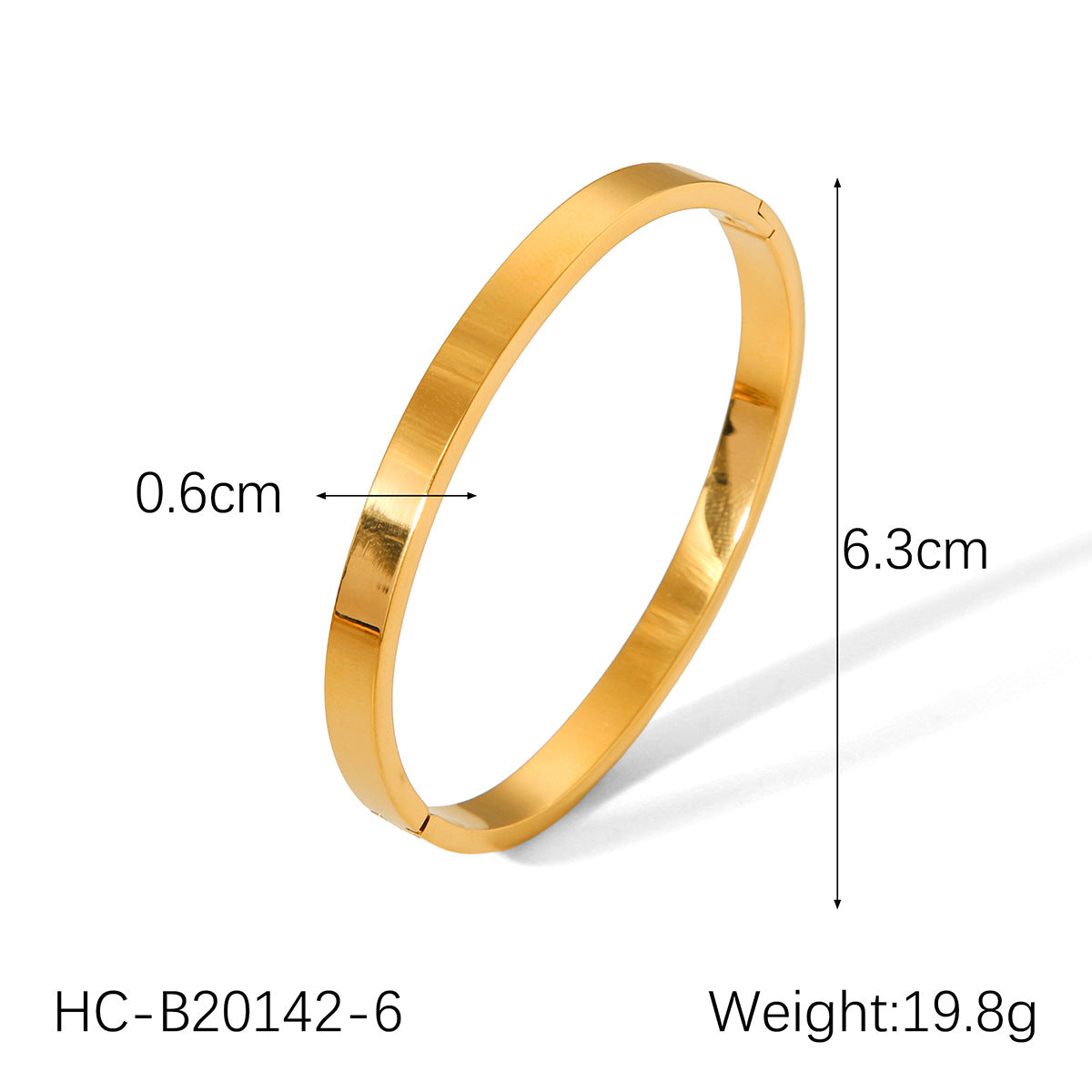 3-Piece Gold Bangle Bracelet Set