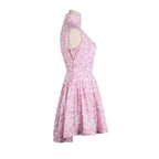 Tie Knife Pleat Ultra-Short Qipao