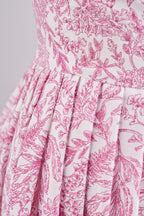 Tie Knife Pleat Ultra-Short Qipao