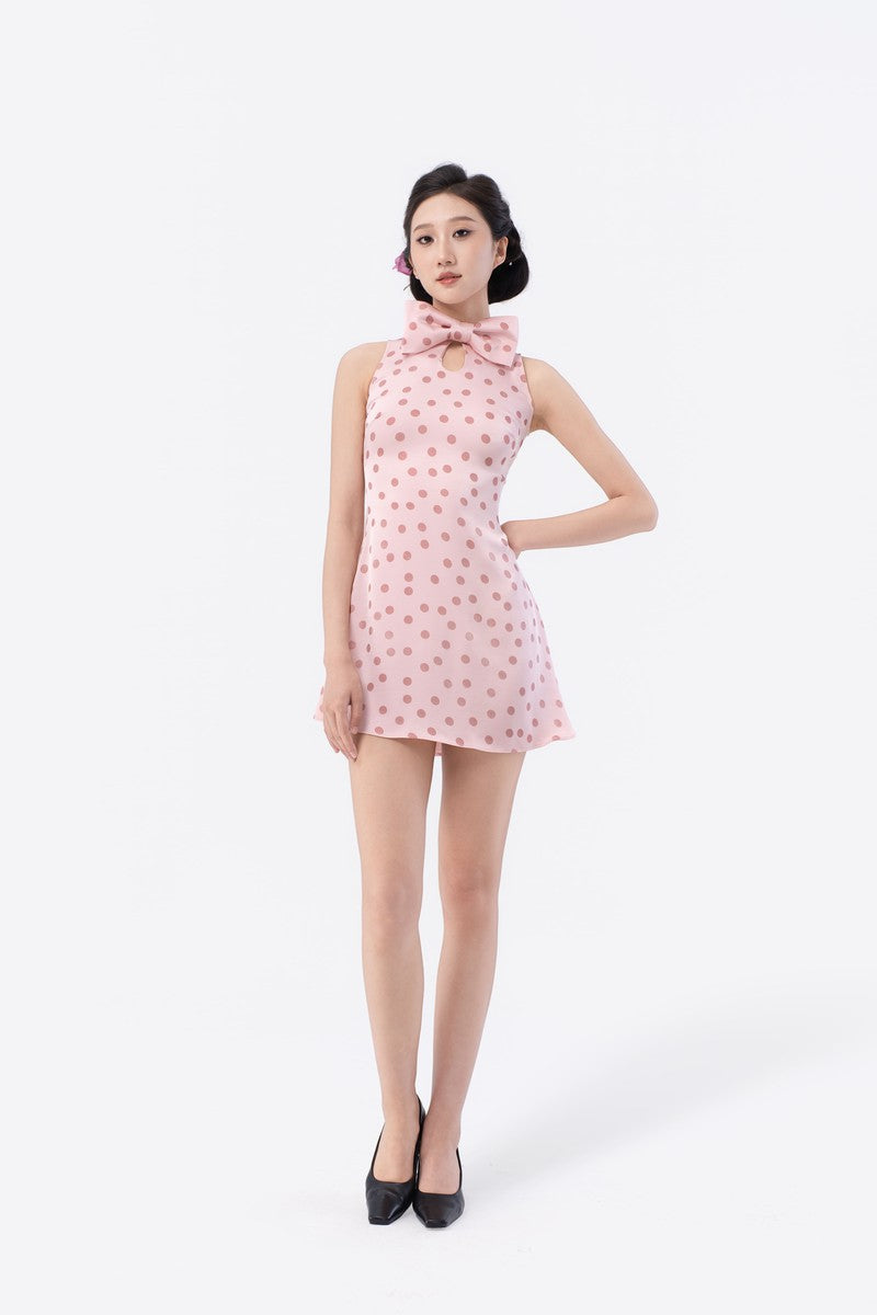 Bow Flutter Miniskirt