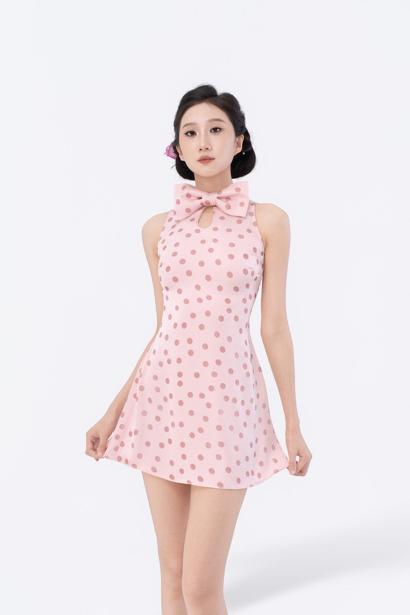 Bow Flutter Miniskirt