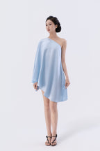 Asymmetrical One-Shoulder Handkerchief Ruffle Top