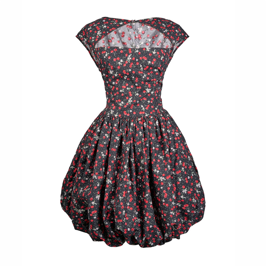 Flutter Sleeve Tie Bubble Miniskirt