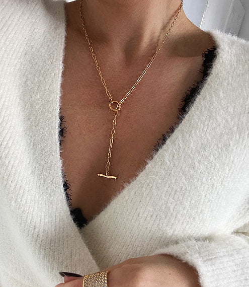 Adjustable T Bar Lariat