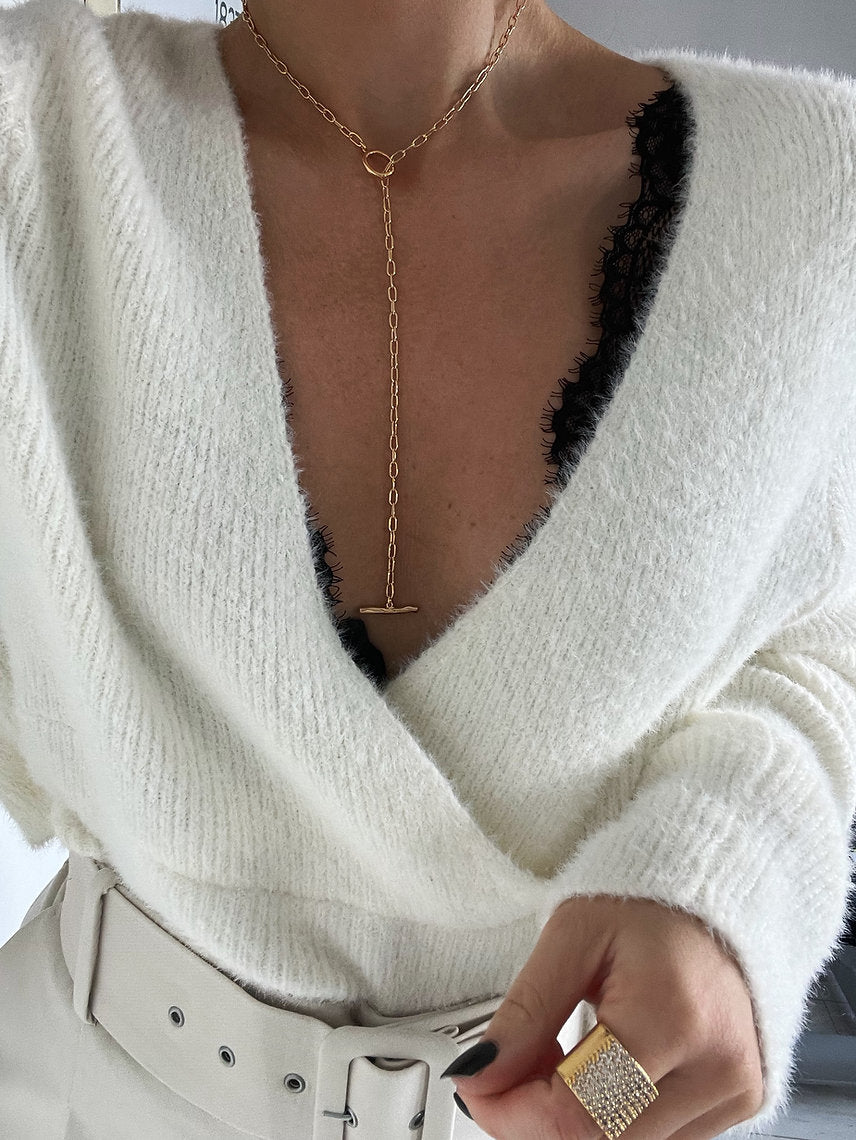 Adjustable T Bar Lariat