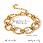 Minimalist Oval Link Bracelet
