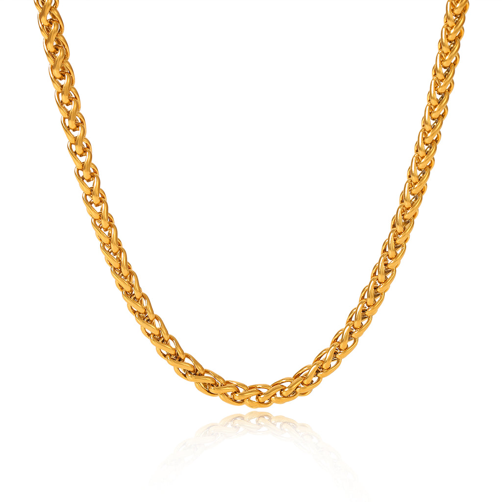 Gold Rope Chain Necklace