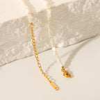 White Shell Bead Necklace – Beach Day Essential