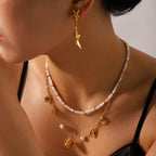 White Shell Bead Necklace – Beach Day Essential