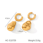 Molten Baroque Drop Earrings - 18K Gold & Silver-Plated