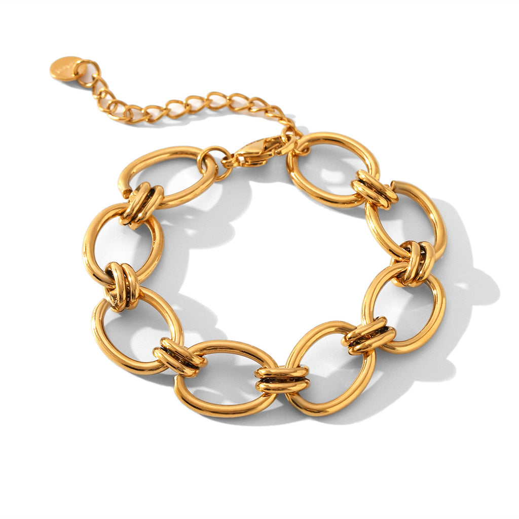 Minimalist Oval Link Bracelet