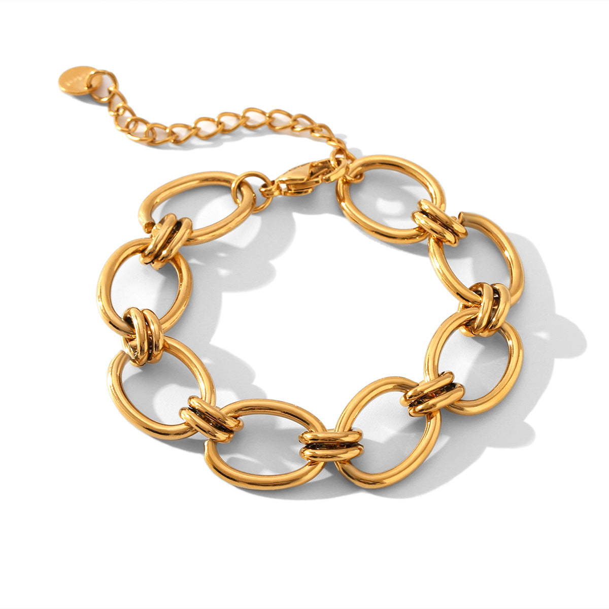 Minimalist Oval Link Bracelet