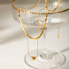 Layered Snake Chain Necklace – 18K Gold Minimalist Jewelry